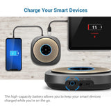 Bluetooth Conference Speakerphone - 360° Premium Voice Pickup with 6 Microphones, Smart NFC Connect, 24H Call Time VTech