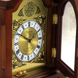 Bedford Clock Collection Redwood Mantel Clock with Chimes