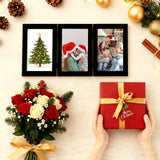 decorUhome Blue Triple 6x4 Picture Frame Horizontal, MDBU08