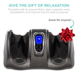 Best Choice Products Shiatsu Foot Massager for Pain Relief, Plantar Fasciitis, Neuropathy, Blood Circulation, Remote Control w/Compact Design - Gray