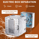 Food Dehydrator for Jerky, Remote Control, Large 10 Stainless Steel Trays, 1000W Fruit Dehydrator, 24H Timer and 194°F Temperature Control, Overheat Protection, Food Dryer for Jerky, Fruit, Dog Treats
