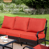 Sophia & William Metal Patio Furniture Set, 7 Seats Outdoor Conversation