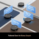 ECOVACS DEEBOT X8 PRO OMNI Robot Vacuum and Mop, 18000Pa, OZMO ROLLER Instant Self-Washing Mopping, 167℉ Hot Water Mop Washing, Auto Cleaning Solution Adding, Hot Air-Drying, Self-Emptying, Black