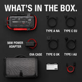 NOCO Boost Max GB250: 5250A UltraSafe Jump Starter – 12V Lithium Battery Booster Pack, Portable Jump Box, Power Bank & Jumper Cables - for 16L Gas and Diesel Engines