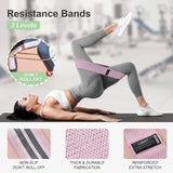 3 Levels Booty Bands Set, Resistance Bands for Working Out, Exercise Bands for Women Legs and Butt, Yoga Starter Set VITEVER