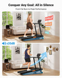 THERUN Treadmill with Incline,8.7 MPH 12% Auto Incline Treadmill,Compact Treadmill for Home,Brushless Motorized Treadmills