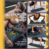 Berleng Push Up Board - 36-in-1 Foldable Pushup Fitness Stand for Portable Strength Training. Rugged, Stable Equipment for Home Gym Workout for Men & Women Berleng