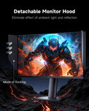 KTC 25M1 400Hz Gaming Monitor, Fast TN 24.1 Inch FHD PC Monitor 240Hz, 0.5ms GTG, Adaptive Sync, DAC, Vertical Monitors with Shielding Hood, HDMI DP Port, Tilt Swivel Pivot Height Adjustment, VESA