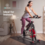 Sunny Health & Fitness Indoor Cycling Exercise Bike with Heavy-Duty 49 LB Chrome Flywheel, Stationary Bike with Customizable Comfort with 275 LBS. Max Weight - ‎SF-B1002 Sunny Health & Fitness