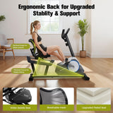 Recumbent Exercise Bike for Adult and Seniors,LUXECYCLES Stationary Bike,400 lbs Capacity,16-level Magnetic Resistance and Comfortable Adjust Seat