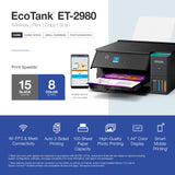 Wireless All-in-One Color Supertank Printer with up to 3 Years of Ink Refillable Tanks, Perfect for Home
