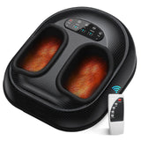 CARESKY® Foot Massager Machine with Heat, Vibration, Rolling Compression, Shiatsu Foot Massager for Plantar Fasciitis, Remote Control - for Women & Men, Relax for Home Office Use