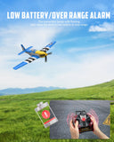 VOLANTEXRC RC Plane 4 Channel P51D Mustang Remote Control Airplane Fighter RTF with 6-Axis Gyro, 3 Modes Easy to Fly, 2.4GHz Radio Controlled Aircraft for Beginners & Adults (Blue)