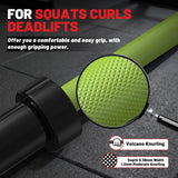 7FT Olympic Barbell 45 lb Barbell 2 INCH 1000lbs Capacity Olympic Bar with Moderate Knurling For Squats Curls Deadlifts Green