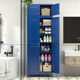 Polup 90" Pantry Cabinet, Tall Metal Storage Cabinet with Doors and Shelves