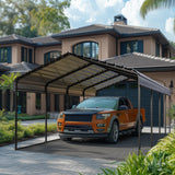 PHI VILLA 12x20 Carport, Metal Carports Canopy Heavy Duty Car Port Garage