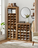 VASAGLE Shoe Storage Cabinet, 10 Tier Shoe Rack Organizer, Holds Up to 30 Pairs of Shoes, for Entryway Bedroom, 12.6 x 24.8 x 73.6 Inches, Rustic Walnut ULBS273T41