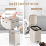 Soft Close Garbage Can Step Wastebasket Container Trash Bin for Office Bedroom Kitchen Living Room