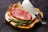 Dalstrong Meat Cleaver Knife-9"- Gladiator Series-'The Ravager'-Heavy Duty Butcher Kitchen Knife Gift-Forged High Carbon German Steel-BBQ, Meat Knife-w/Sheath-NSF Certified