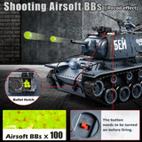 Supdex 1:18 Remote Control Tank, 2.4Ghz Soviet Union KV1 RC Tank Model Toys, 15 Channel Battle Army Toy with Smoke, Light and Sound, Military RC Vehicle for Adult and Kid That Shoot