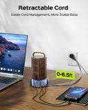JACKYLED Power Strip Tower Surge Protector, 12 AC 6 USB (2 USB C), 1050J