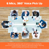 Conference Mate Pro Speaker, Conference Speaker, Conference Microphone, 6 Mics, 360° Omnidirectional Microphone Intelligent Spracht