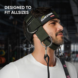 Neck Harness Weight Lifting Padded Strength Trainer-Improve Neck Strength and Reduce Neck Pain,Neck Trainer with 40 inch/100 cm Heavy Duty Rope,Adjustable & Omnidirectional Neoprene Strap, Neck Harness for Gym & Home Use GurZinn