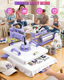 15x15 Heat Press Machine for T Shirts with 30oz Tumbler Press 8-in-1 Slide Out Easy Loading Heat