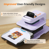 HTVRONT Auto Heat Press 2 - Heat Press Machine for T Shirts with Adjustable Pressure & Higher Heating Height, Heats Up Fast & Evenly Heat Press 15x15 for HTV, Sublimation, Heat Transfer Projects