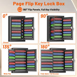 354 Position Key Lock Box Wall Mount, Key Storage Organizer with Drop Slot