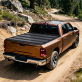 OEDRO Hard Quad-Fold Low-Profile Tonneau Cover for 2009-2024 Ram 1500 5.7ft