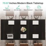 Tribesigns 70.86" Conference Table, Modern Meeting Table with Metal Frame