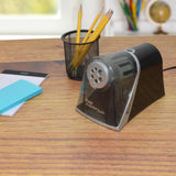 Evolution Axis Heavy Duty Classroom Pencil Sharpener, Black and Silver Westcott