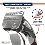 Wahl USA Pro Ultra Quiet High Torque Corded Hair Clipper for Ultra Quiet Operation and Cooler Operating Temperatures, Metal Housing with Bonus Hair Clipping Guard Caddy - Model 3000097