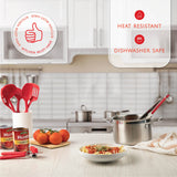 Kitchen Utensils Set, Cooking Utensil Set Kitchen Gadgets, Pots and Pans set Nonstick and Heat Resistant, 24 Pcs Nylon, Cookware Sets