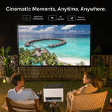 Valerion 120" Outdoor Projector Screen with Stand – 3-Min Setup, Wheeled Carry Bag, 4K/8K UHD Support, Freestanding, Portable Alloy Frame, 16:9 HD, Lightweight for Camping, Backyard, Home Theater