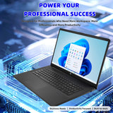 HP 17.3" Large Screen Laptop • 10-Core Intel Core 5 Processor • 16GB RAM • 256GB PCIe SSD • Numeric Keypad • Windows 11 with Copilot AI • Wi-Fi 6 • Home Office & Business Computer for Everyday Use