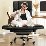 FelixKing Office Chair, Flip Armrests for Pets Criss Cross Legged, Black