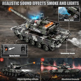 Supdex 1/24 RC Tank, Remote Control Chinese 99 Army Model Tank with Sound Effects, Lights and Smoke, 2.4G Military Model Toy for Kids, Perfect Birthday for Boys 6+ Years Old