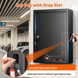 250 Position Wall Mounted Key Lock Box, Key Cabinet with Drop Slot