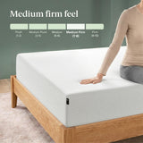 Zinus Green Tea Memory Foam Mattress 12 Inch, Pressure-Relieving Comfort & Full-Body Support, Naturally Fresh, Medium Firm Feel, CertiPUR-US & Oeko-TEX Certified Safe Materials, Queen