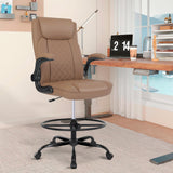 Misolant Drafting Chair, Tall Office Chair for Standing Desk, Standing Chair with Adjustable