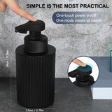 Automatic Soap Dispenser Foaming Touchless: 9oz Black Plastic - Rechargeable Electric Smart Auto Foam Soap Dispenser - Hand Dish Bathroom Kitchen