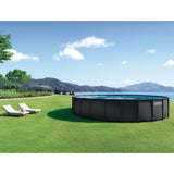 INTEX Ultra XTR 24 ft x 52 in Above Ground Pool Set, Round Swimming Pool with Steel Frame, 2100 GPH Sand Filter Pump, Ladder, Cover, & Ground Cloth