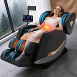 GOLD TIME Massage Chair Full Body, Zero Gravity Massage Recliner with Deep Kneading Shiatsu Massage, Foot Roller Reflexology, 14 Airbags, Heat Therapy, Bluetooth Speaker, Adjustable Leg Rest