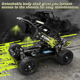 HAIBOXING 1:18 Desert Off-Road RC Truck 18856, RTR Fast 36km/h 4WD Electric Car Splash-Proof, Hobby Grade for Kids, Beginners, and Adults; Dual Batteries for Extended Outdoor Fun - Remote Control Toy