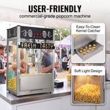 40Oz Countertop Commercial Popcorn Machine, Black Tabletop Popper Maker