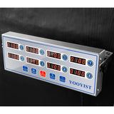 YOOYIST Kitchen Timers for Cooking – 8 Channel Commercial Kitchen Timer Restaurant Kitchen Supplies – Stainless Steel LED Technology Kitchen Timer Digital – Reminder Function, Loud Alarm, Silver