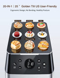 KBS 3LB Programmable Bread Maker,20-in-1 Automatic Bread Machine with Ceramic Pan & Fruit Dispenser, 750W Dual Heaters Bread Maker Machine with Quiet Brushless Motor,Stainless Steel,15H Timer,3 Colors