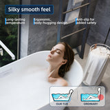67 Inch Acrylic Freestanding Bathtub, Deep Soaking Tub with Non-Slip Base, CUPC Certified Free Standing Tub, Chrome Drain Bath Tub, Modern Tub for Bathrooms, White